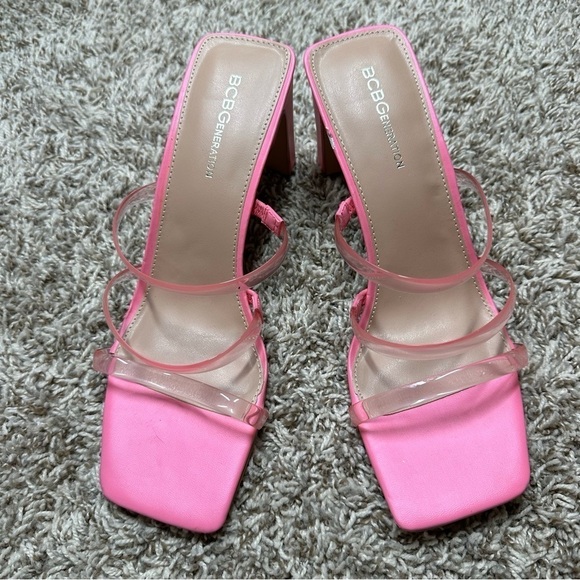 BCBGeneration Falla Strappy Slide Sandal In Pink - Picture 2 of 7